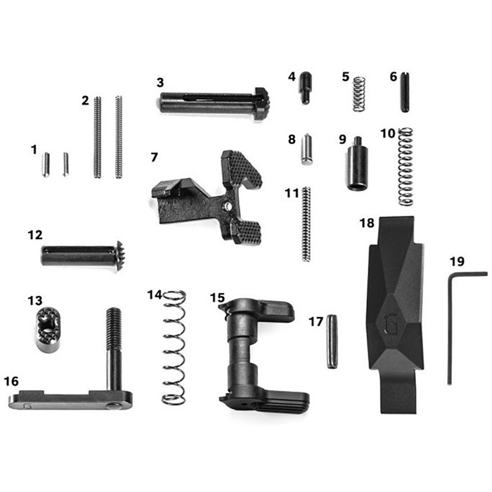 GEISSELE AUTOMATICS LLC AR-15 Ultra Duty Lower Parts Kit Black